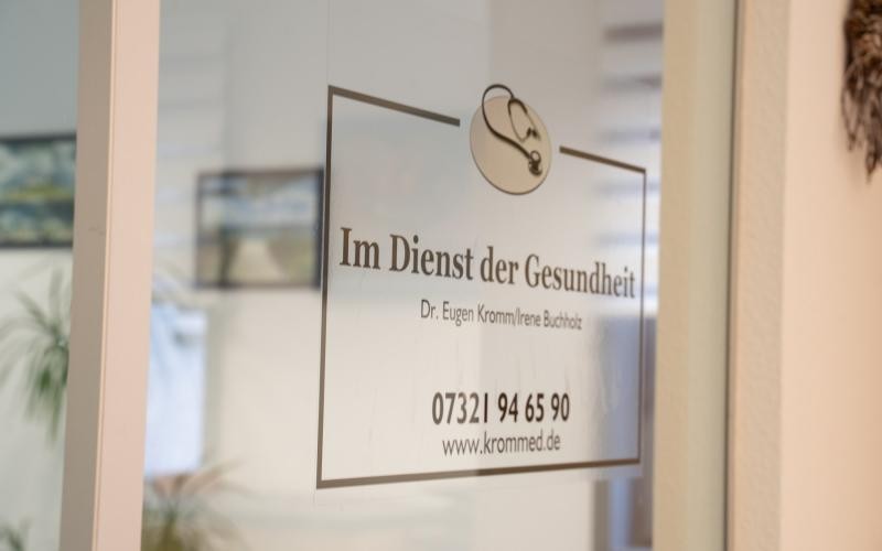 Schild am Eingang